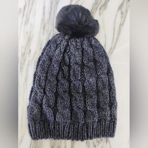Fratelli Cozy Cable Knit Beanie with Pom